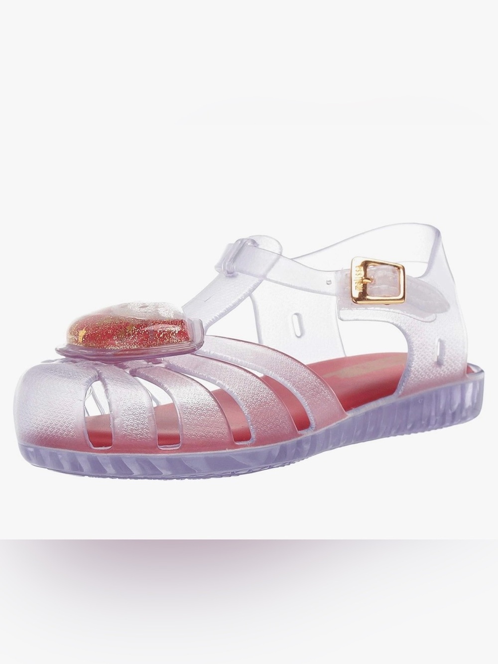Mini Melissa Aranha Lip clear jelly sandals toddler girls size 8